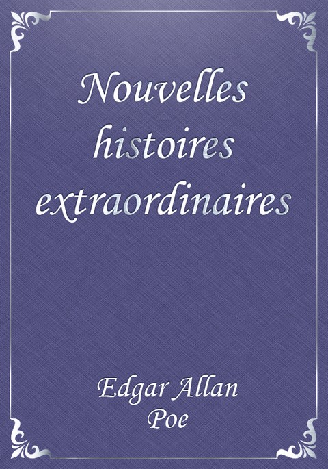 Nouvelles histoires extraordinaires 표지 이미지