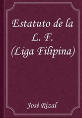 Estatuto de la L. F. (Liga Filipina) 표지 이미지