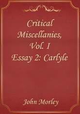 Critical Miscellanies, Vol. I - Essay 2: Carlyle 표지 이미지