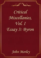 Critical Miscellanies, Vol. I - Essay 3 : Byron 표지 이미지