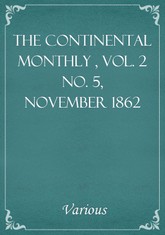 The Continental Monthly , Vol. 2 No. 5, November 1862 표지 이미지