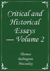 Critical and Historical Essays — Volume 2 표지 이미지
