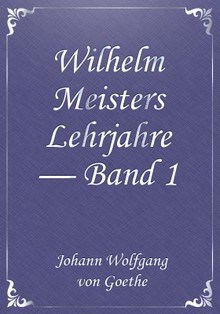 Wilhelm Meisters Lehrjahre — Band 1