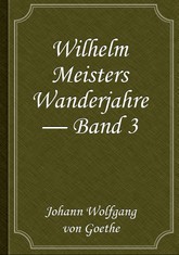 Wilhelm Meisters Wanderjahre — Band 3 표지 이미지