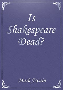 Is Shakespeare Dead?