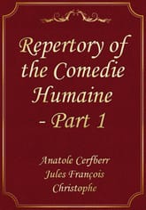 Repertory of the Comedie Humaine - Part 1 표지 이미지