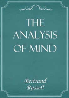 The Analysis of Mind