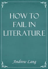 How to Fail in Literature 표지 이미지