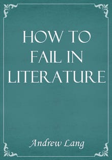 How to Fail in Literature