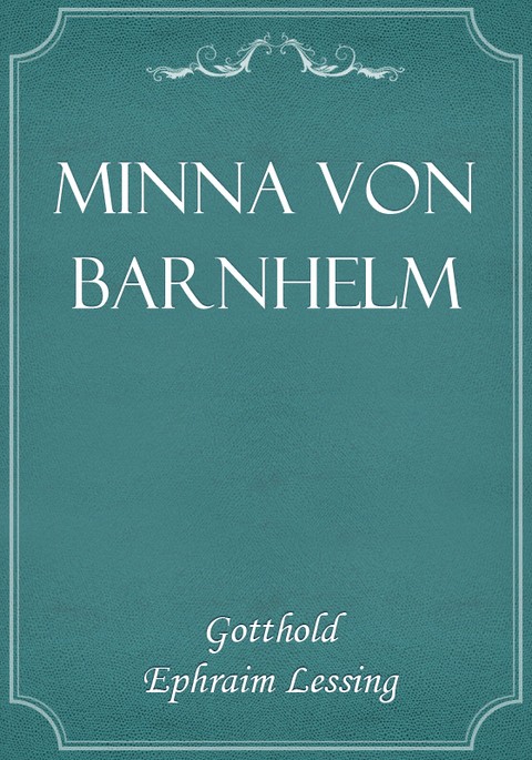 Minna Von Barnhelm 표지 이미지