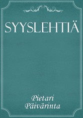 Syyslehtiä 표지 이미지