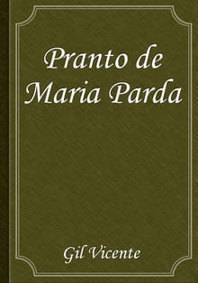 Pranto de Maria Parda