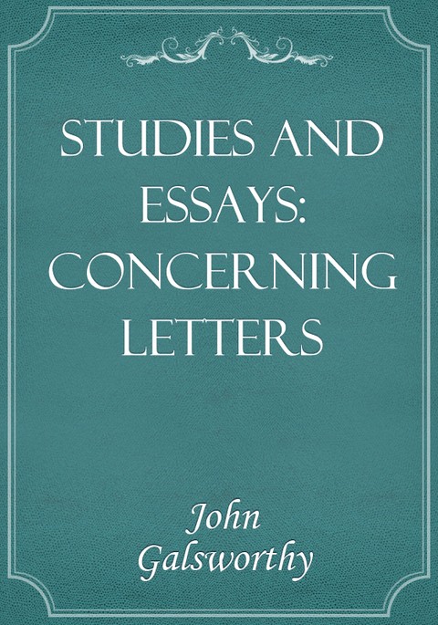 Studies and Essays: Concerning Letters 표지 이미지