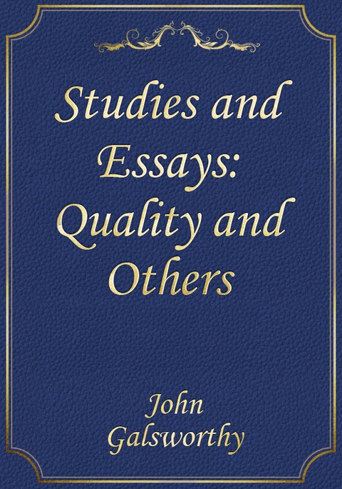 Studies and Essays: Quality and Others 표지 이미지