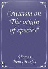 Criticism on "The origin of species" 표지 이미지