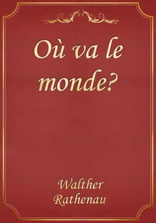 Où va le monde?