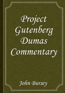 Project Gutenberg Dumas Commentary
