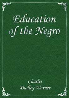 Education of the Negro