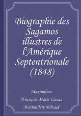 Biographie des Sagamos illustres de l'Amérique Septentrionale (1848) 표지 이미지