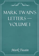 Mark Twain's Letters — Volume 1 표지 이미지