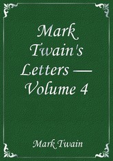 Mark Twain's Letters — Volume 4 표지 이미지