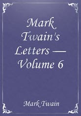 Mark Twain's Letters — Volume 6 표지 이미지