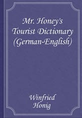 Mr. Honey's Tourist Dictionary (German-English) 표지 이미지