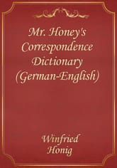 Mr. Honey's Correspondence Dictionary (German-English) 표지 이미지