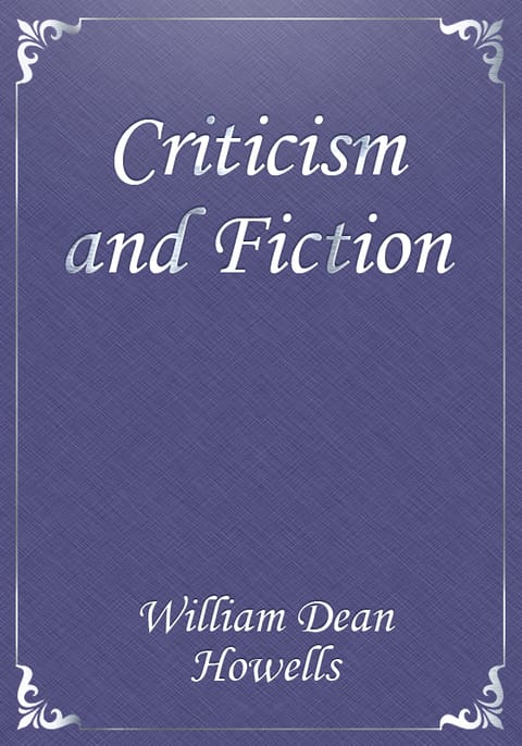 Criticism And Fiction - - 전자책 - 리디