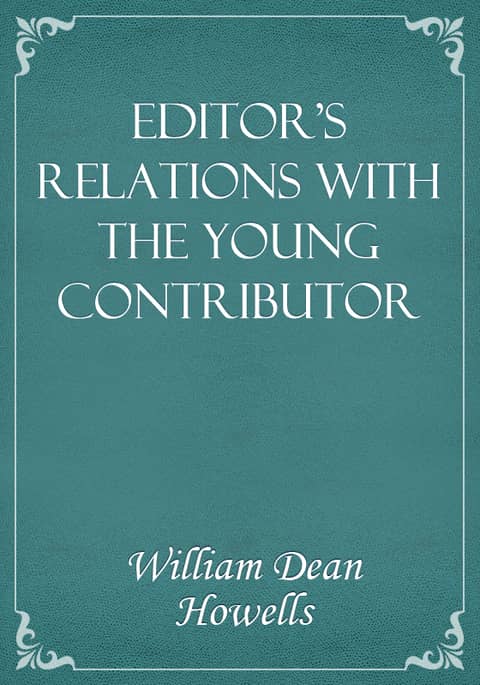 Editor's Relations with the Young Contributor 표지 이미지
