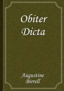 Obiter Dicta