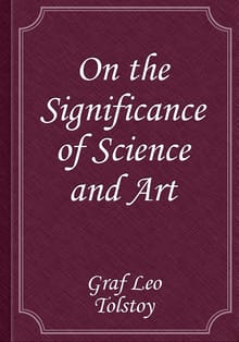 On the Significance of Science and Art