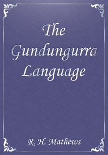 The Gundungurra Language