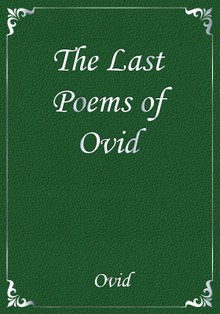 The Last Poems of Ovid