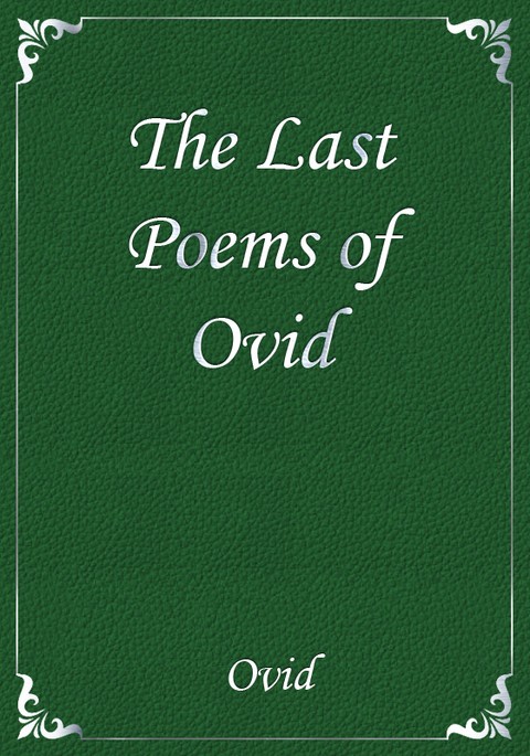The Last Poems of Ovid 표지 이미지