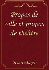 Propos de ville et propos de théâtre 표지 이미지