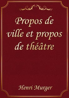 Propos de ville et propos de théâtre