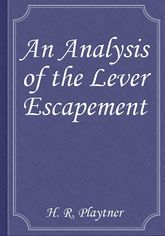 An Analysis of the Lever Escapement 표지 이미지