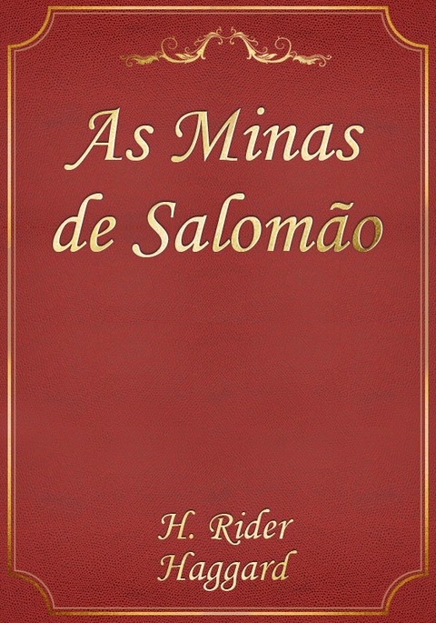 As Minas de Salomão 표지 이미지