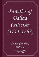 Parodies of Ballad Criticism (1711-1787) 표지 이미지