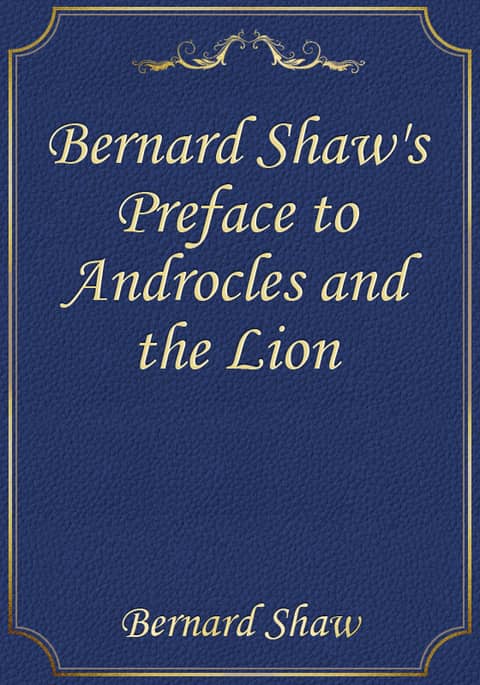 Bernard Shaw's Preface to Androcles and the Lion 표지 이미지
