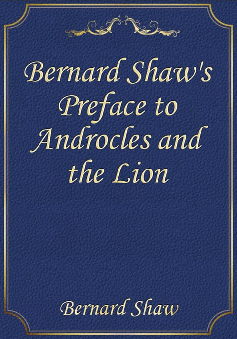 Bernard Shaw's Preface to Androcles and the Lion 표지 이미지