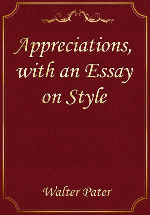 Appreciations, with an Essay on Style 표지 이미지