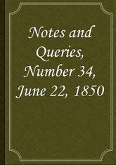 Notes and Queries, Number 34, June 22, 1850 표지 이미지