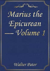 Marius the Epicurean — Volume 1 표지 이미지