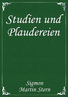 Studien und Plaudereien