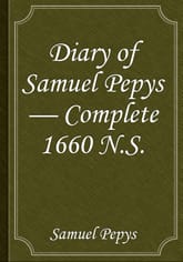 Diary of Samuel Pepys — Complete 1660 N.S. 표지 이미지