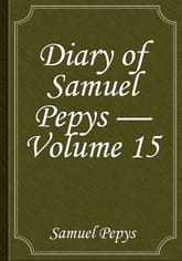 Diary of Samuel Pepys — Volume 15 표지 이미지