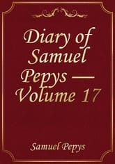 Diary of Samuel Pepys — Volume 17 표지 이미지