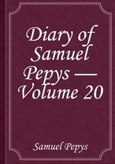 Diary of Samuel Pepys — Volume 20 표지 이미지